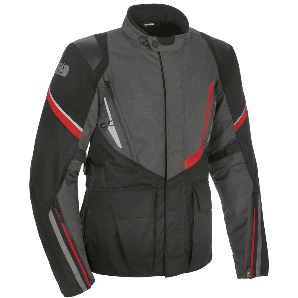 Oxford Oxford Montreal 4.0 MS Dry2Dry Jacket Black Grey & Red